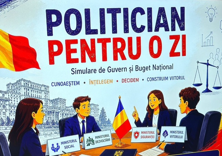 Tinerii deveni au intrat în rolul decidenților publici la workshopul „Politician pentru o zi”