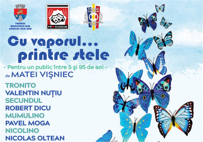 Trupa de teatru „Proscenium” vă invită „Cu vaporul printre stele”!
