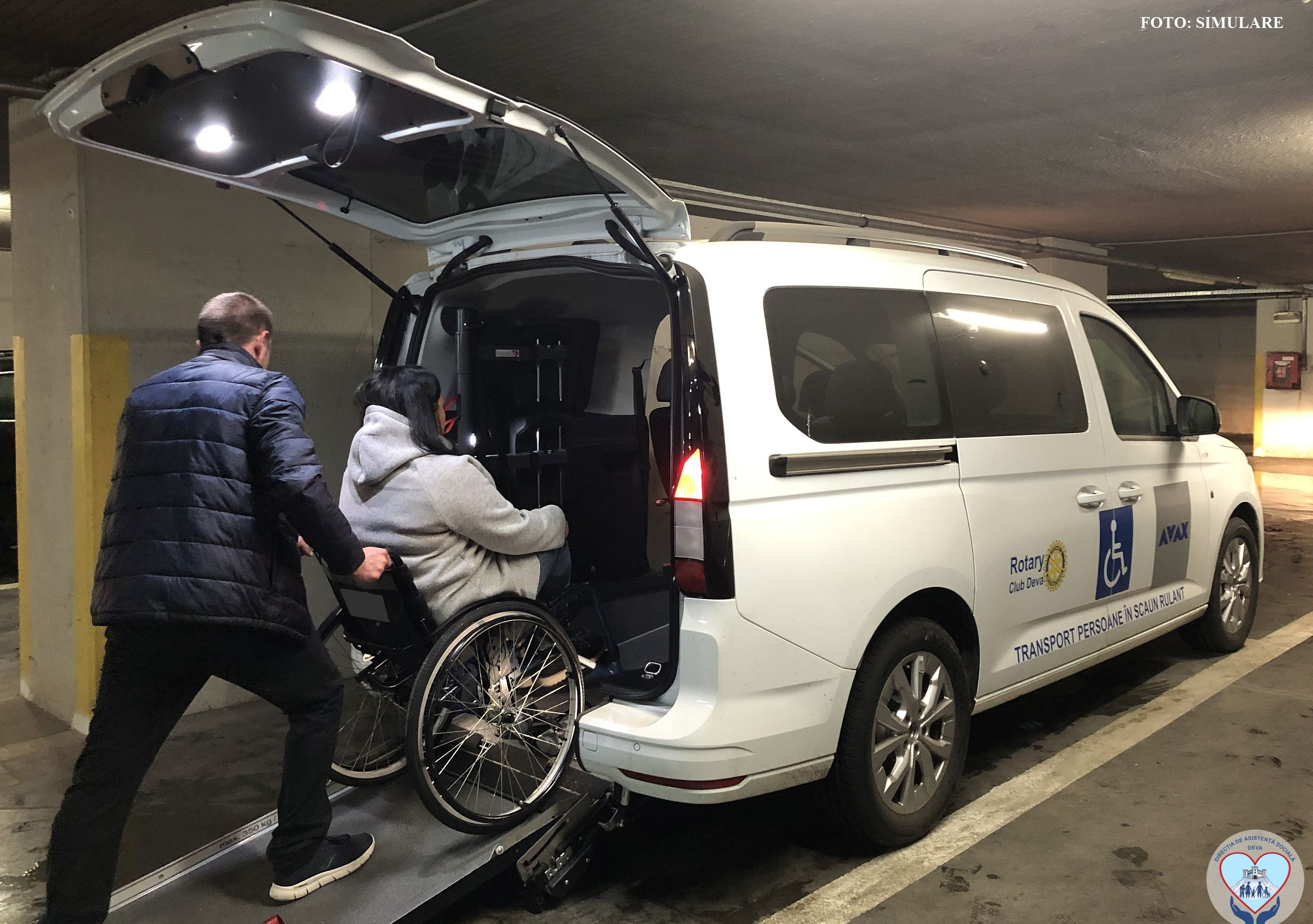 DAS Deva: Mașină adaptată pentru transportul persoanelor cu dizabilități. Autovehiculul poate fi solicitat începând de miercuri, 8 octombrie 2025