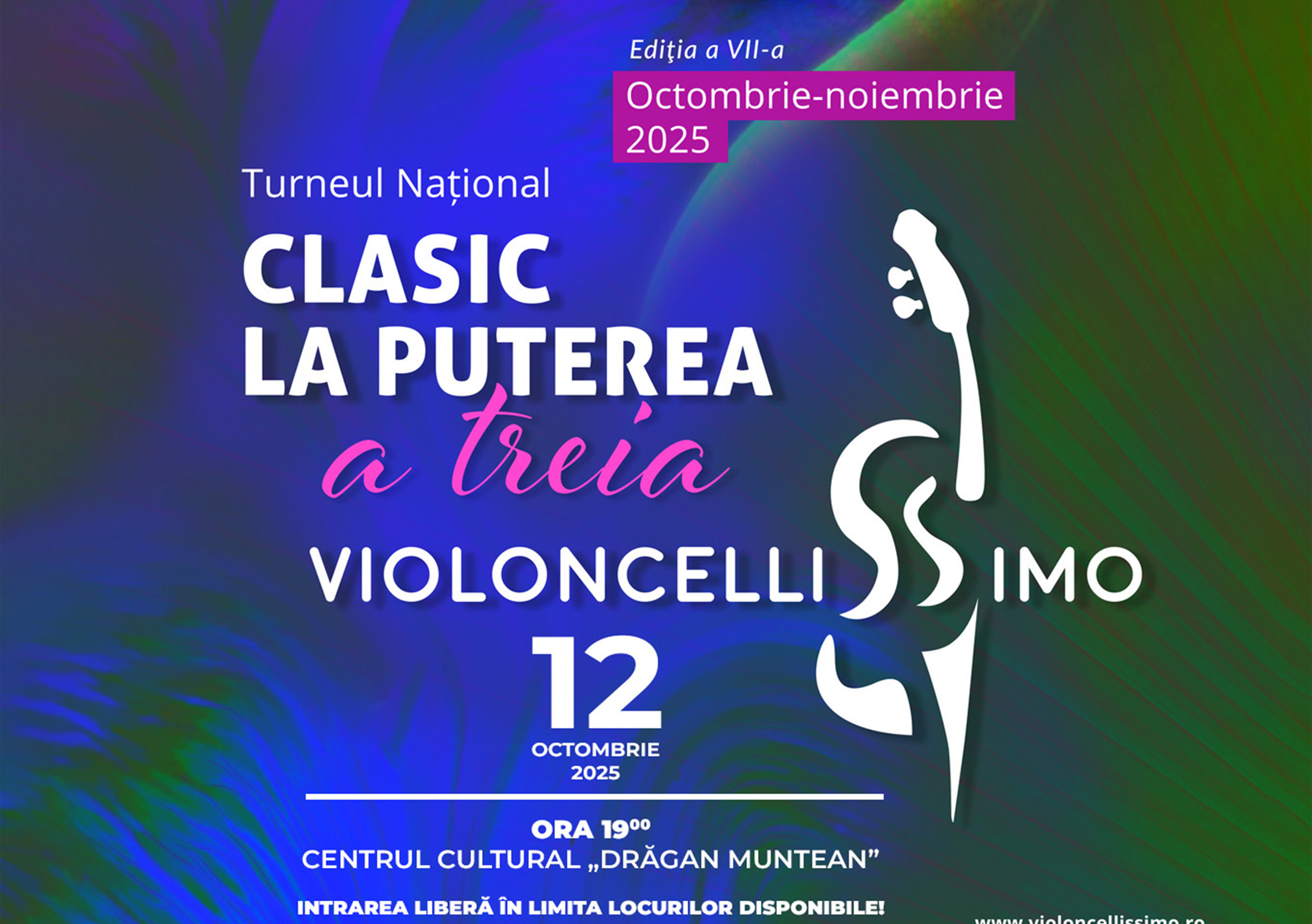 Violoncellissimo – Turneul Național „Clasic la puterea a treia” ajunge la Deva pe 12 octombrie