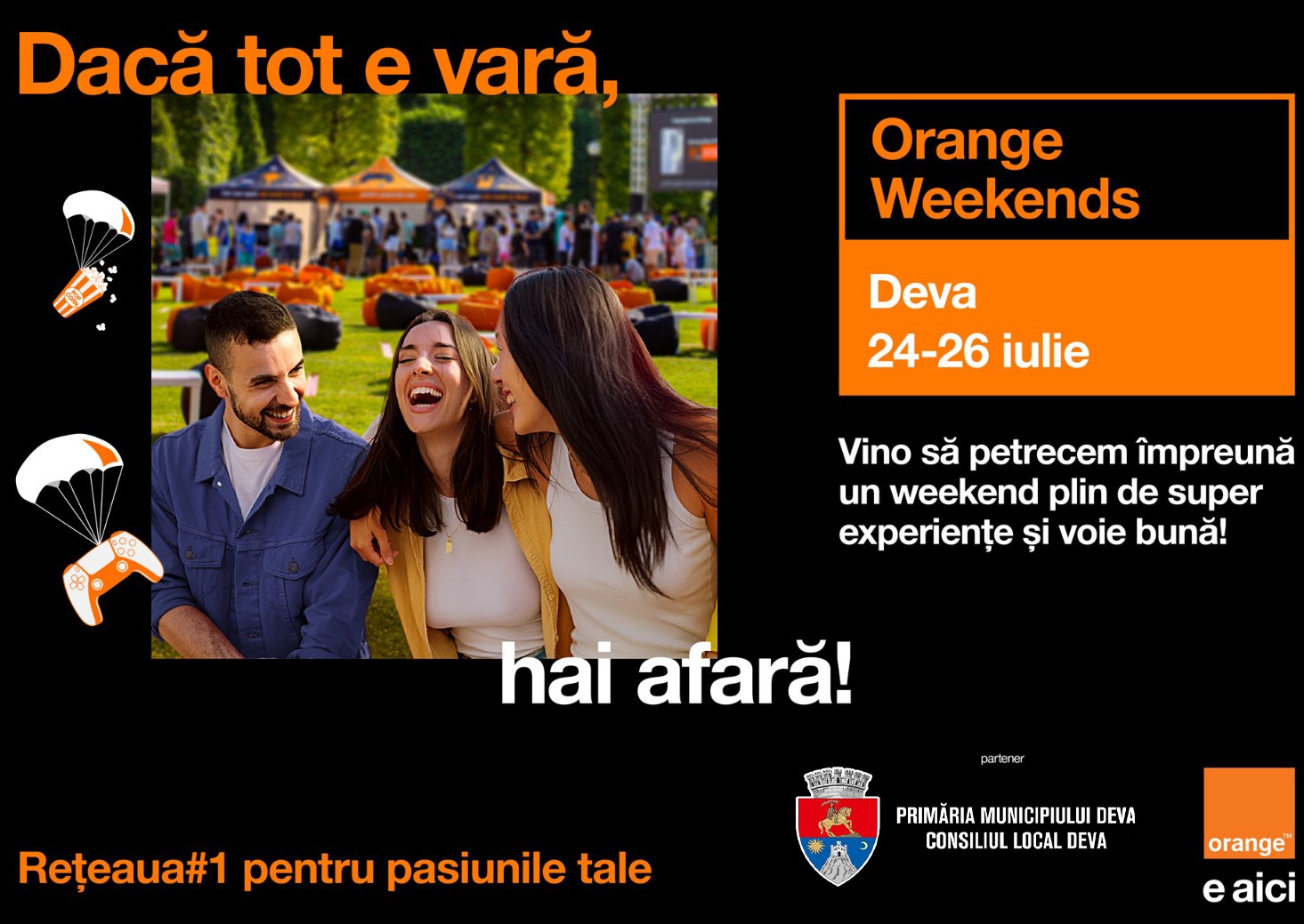 Primăria Municipiului Deva, partener al evenimentului „Orange Weekends 2026” 