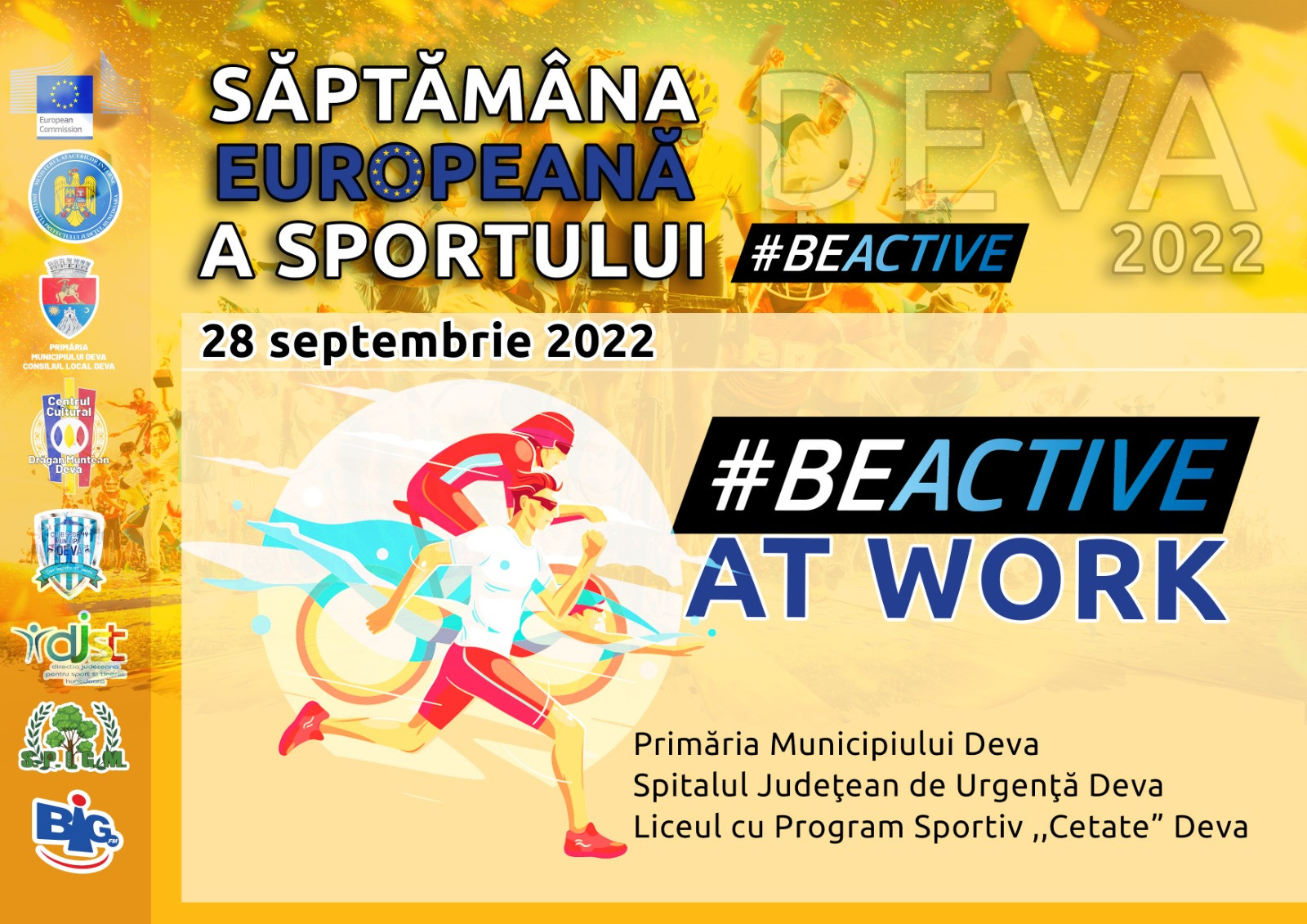 #BEACTIVE – Săptămâna europeană a sportului la Deva