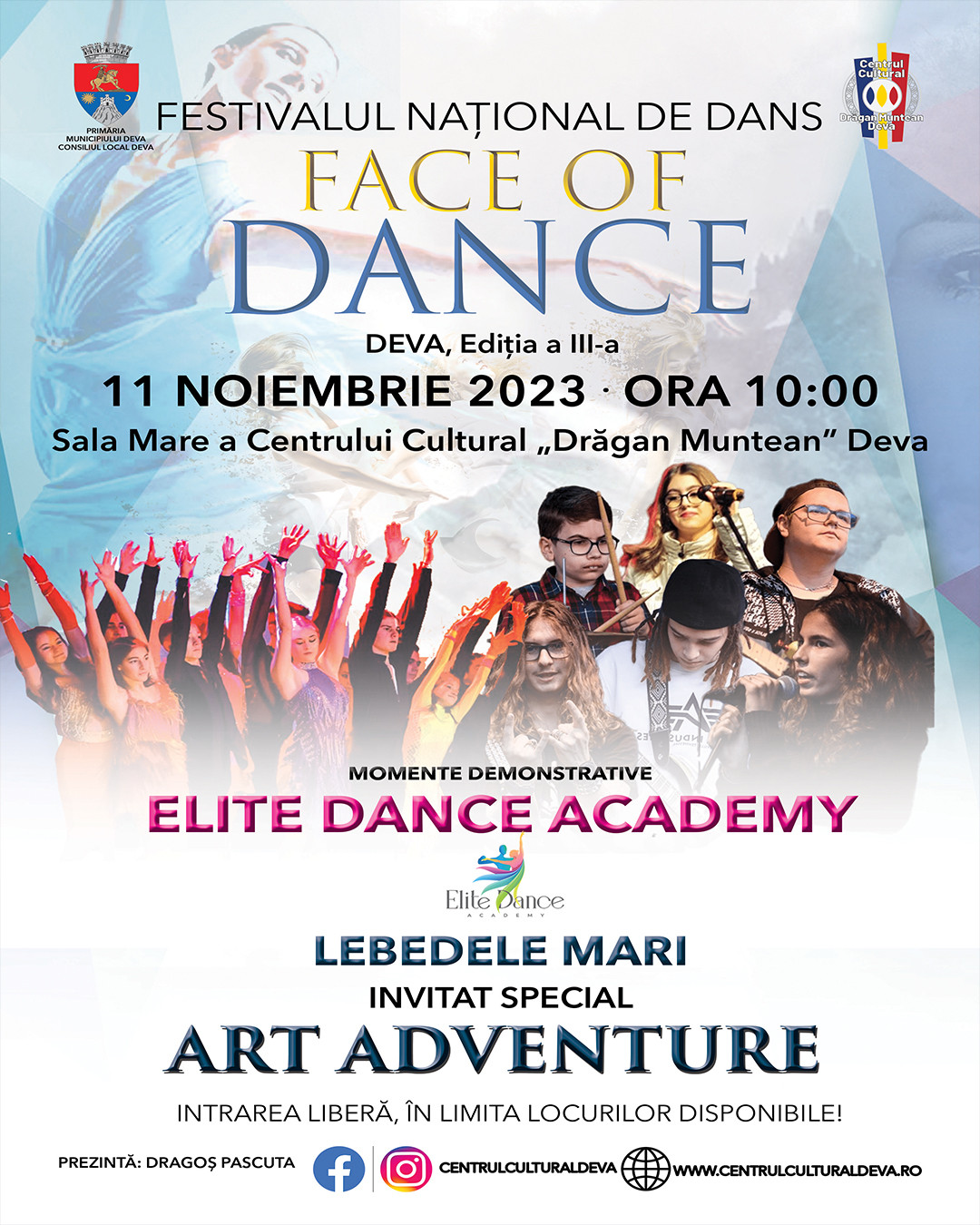 Invitație la Festivalul Național de Dans ,,Face of Dance”!