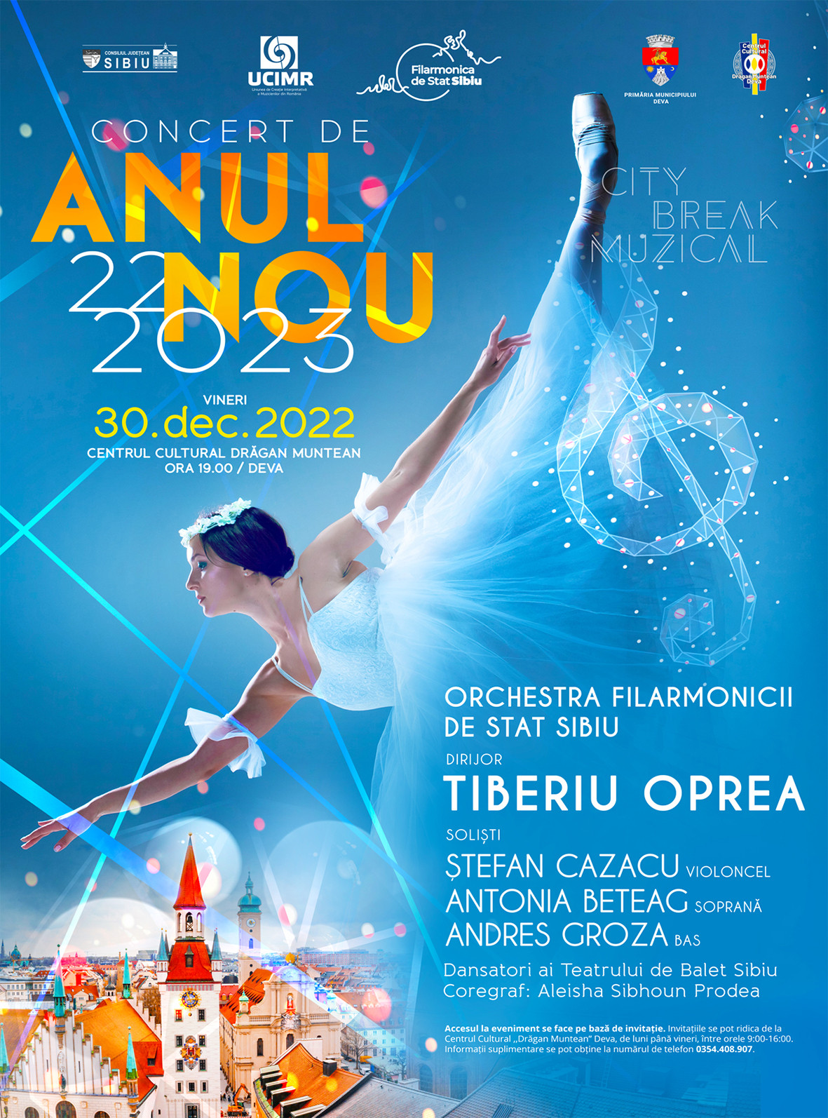 Concert de Anul Nou, cu Orchestra Filarmonicii de Stat din Sibiu!